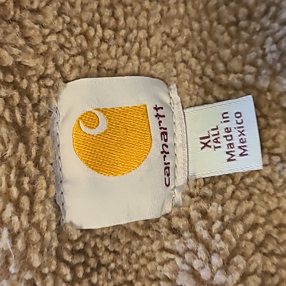 Carhartt Brown XL Tall Heavyweight Coat with Sherpa Lining - Picture 11 of 16